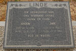 LINDE Jan 1900-1964 & Anna 1902-1979