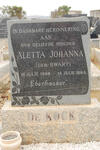 KOCK Aletta Johanna, de nee SWART 1888-1964