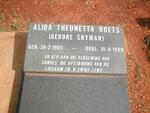 ROETS Aletta Theunetta geb. SNYMAN 1905-1999