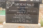 GROENEWALD Barend P.J. 1890-1971 & Cornelia M.C. SMAL 1901-1987