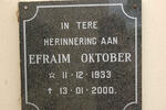OKTOBER Efraim 1933-2000
