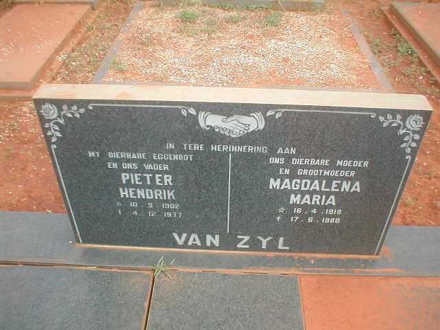 ZYL Pieter Hendrik, van 1902-1977 & Magdalena Maria 1918-1988