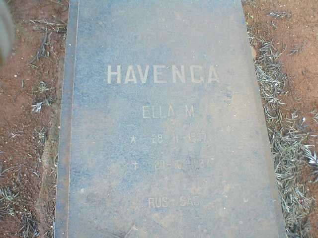 HAVENGA Ella M.