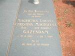 GAZENDAM Magrietha Louisa Christina Magdalena geb. KRAUSE 1902-1988