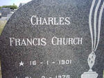 CHURCH Charles Francis 1901-1976