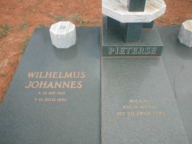 PIETERSE Wilhelmus Johannes 1922-1982