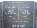 MARAIS Paul Johannes 1906-1989 & Maria Magdalena 1916-1988
