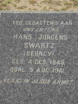 SWARTZ Hans Jurgens 1940-1941