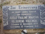 VOLLMER Adele Pauline Martha Hilderene 1929-1943
