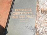 WALT Frederick Christoffel, van der 1919-1986