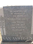 ASWEGEN Maria ELizabeth, van nee BOTHA 1897-1951