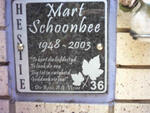 SCHOONBEE Mart 1948-2003