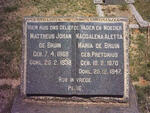 BRUIN Mattheus Johan, de 1868-1938 & Maria PRETORIUS 1870-1947