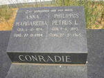 CONRADIE Philippus Petrus L. 1893-1965 & Anna Margaretha 1894-1984