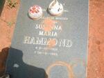 HAMMOND Susanna Maria 1901-1989
