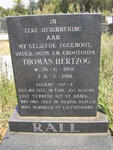 RALL Thomas Hertzog 1901-1981