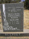 DELPORT Elizabeth Catharina Maria nee CILLIERS 1897-1976
