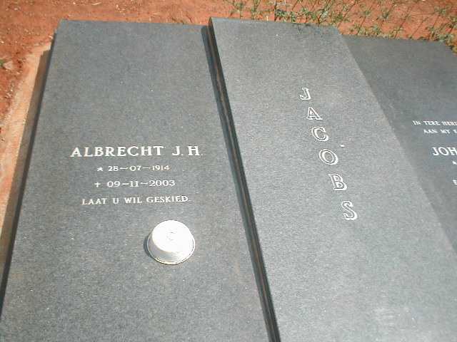 JACOBS Albrecht J.H. 1914-2003