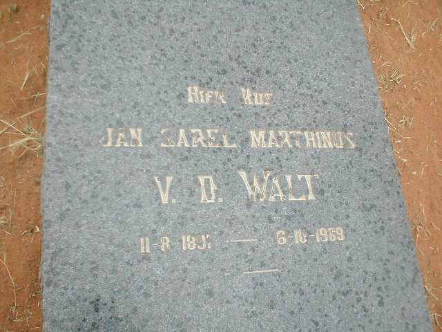 WALT Jan Sarel Marthinus, vd 1891 - 1969