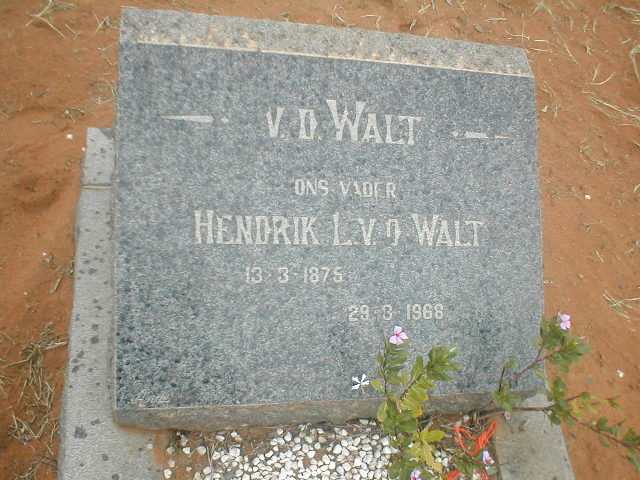 WALT Hendrik L, vd 1875 - 1968