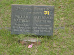 MATTHEWS William -1936 & Mary Frances -1952