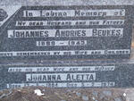 BEUKES Johannes Andries 1888-1943 & Johanna Aletta 1894-1974
