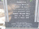 HALL Robert Wilson 1879-1950 & Rebecca 1879-1938 :: MAGGILL Agnes Crawford 1857-1941