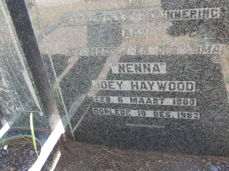 HAYWOOD Joey 1900-1982