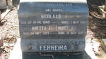 FERREIRA Nicolaas J. 1889-1961 & Anetta C. HURTER 1903-1931