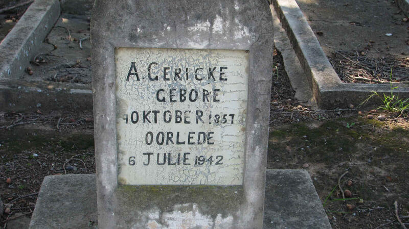 GERICKE A. 1857-1942