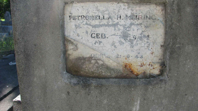 MEIRING Petronella H. 1885-1943