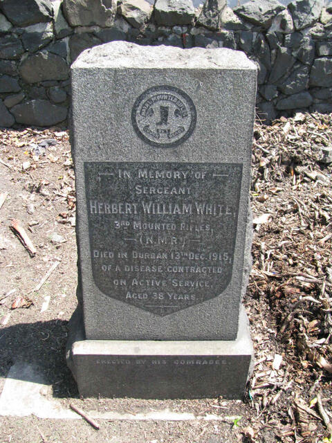 WHITE Herbert William -1915