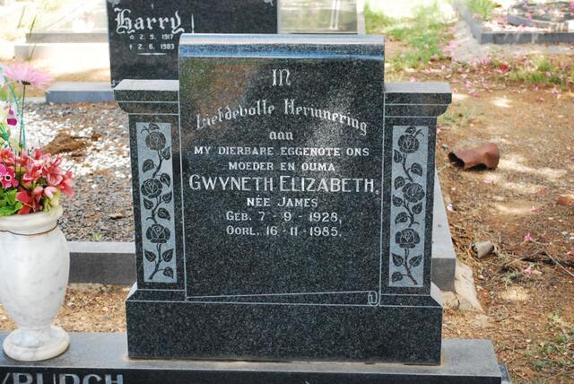 MYBURGH Gwyneth Elizabeth nee JAMES 1928-1985
