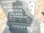 GREEFF Engela Helena geb. HANEKOM 1897-1986