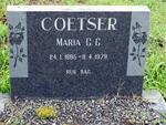 COETSER Maria G.C. 1895-1979