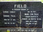 FIELD Edward Ernest Gooding 1891- 1971 & Mabel Eva GLASS 1893-1971