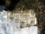 FRANCIS John -1934