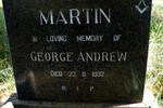 MARTIN George Andrew -1932