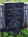 ROODT Jacobus Hermanus -1958 & Anna Catrina COETZEE -1958