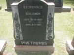 POSTHUMUS Stephanus Salomon 1887-1967