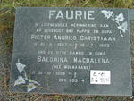 FAURIE Pieter Andries Christiaan 1907-1983 & Salomina Magdalena WOLMARANS 1909-
