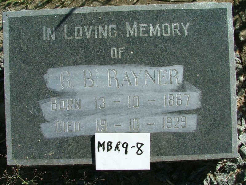 RAYNER G.B. 1867-1929