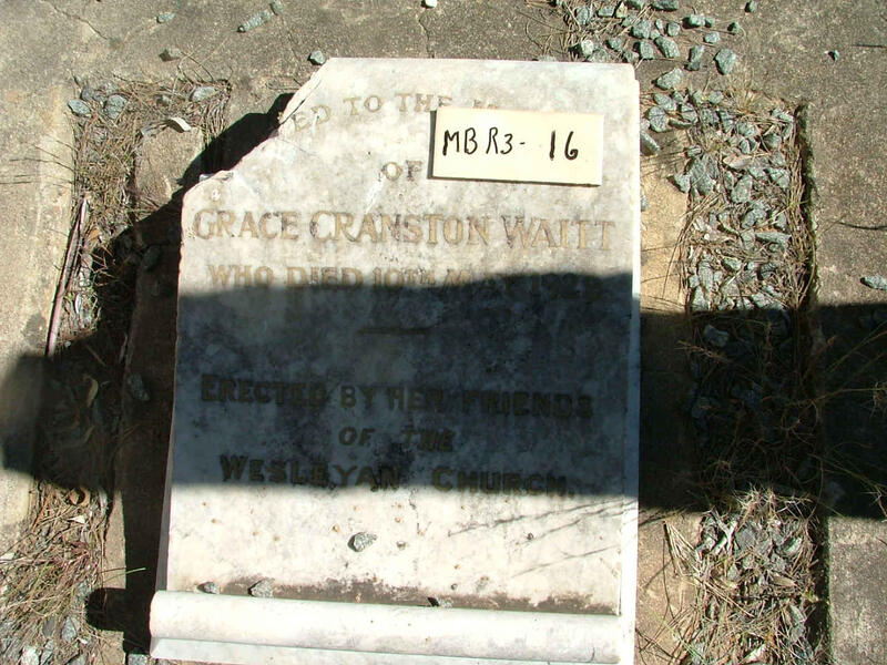 WAITT Grace Cranston -1929