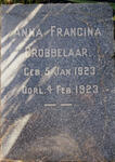 GROBBELAAR Anna Francina 1923-1923