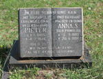 VENTER Pieter 1905-1976 & Anna S. PRINSLOO 1903-1994
