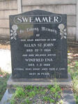 SWEMMER Allan St. John -1954 & Winifred Ena -1968