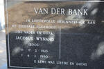 BANK Jacobus Wynand, van der 1925-1990