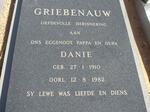 GRIEBENAUW Danie 1910-1982