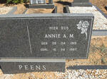 PEENS Annie A.M. 1919-1987