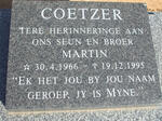 COETZER Martin 1966-1995